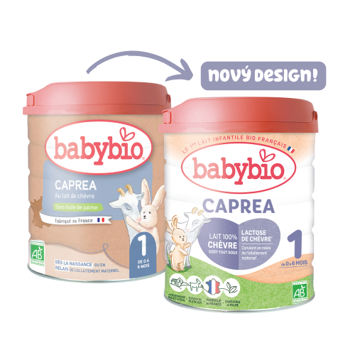 BABYBIO Caprea 1 počáteční kozí kojenecké bio mléko 800 g