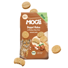 MOGLi bio špaldové sušenky s kakaovo-ořechovým krémem 95 g