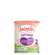 BABYBIO Optima 2 pokračovací kojenecké bio mléko s probiotiky a prebiotiky 400 g