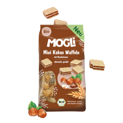 MOGLi bio kakaové mini vafličky 75 g
