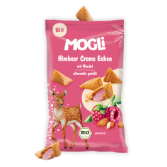MOGLi bio plněné malinové taštičky 30 g