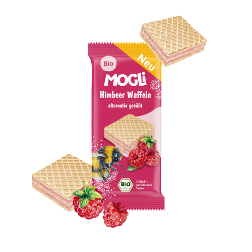 MOGLi bio malinové vafličky 15 g