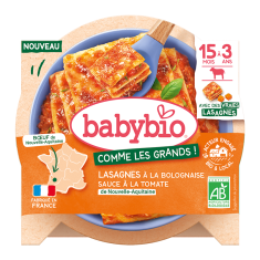 BABYBIO celé boloňské lasagne s farmářským hovězím masem 200 g