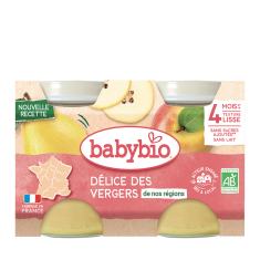 BABYBIO ovocná směs z našich sadů 2x130 g