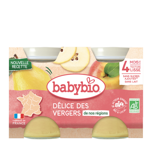 BABYBIO ovocná směs z našich sadů 2x130 g
