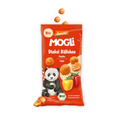MOGLi bio špaldové kuličky s paprikou 40 g s certifikací Demeter