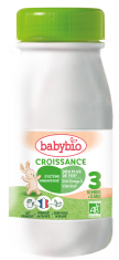 BABYBIO Croissance 3 tekuté batolecí kojenecké bio mléko 0,25 l