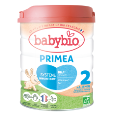 BABYBIO Primea 2 pokračovací kojenecké bio mléko 800 g